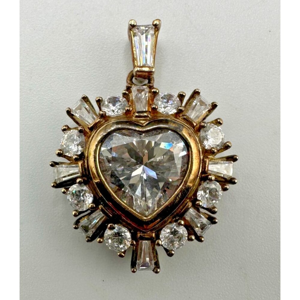 Elegant Gold and Silver Heart Necklace